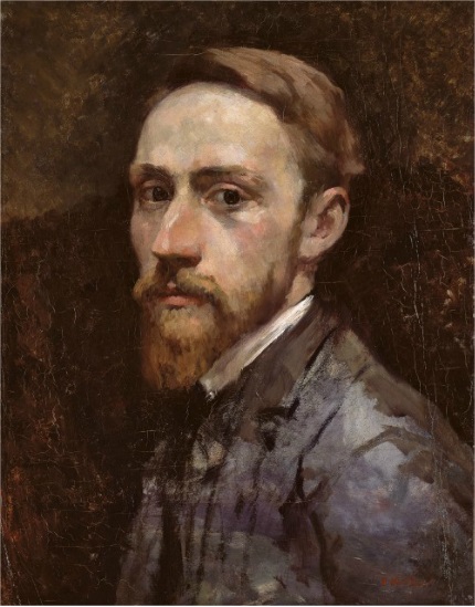 Self-Portrait 1898  by Edouard Vuillard (1868-1940)  Christies Sale 1209 Lot 16